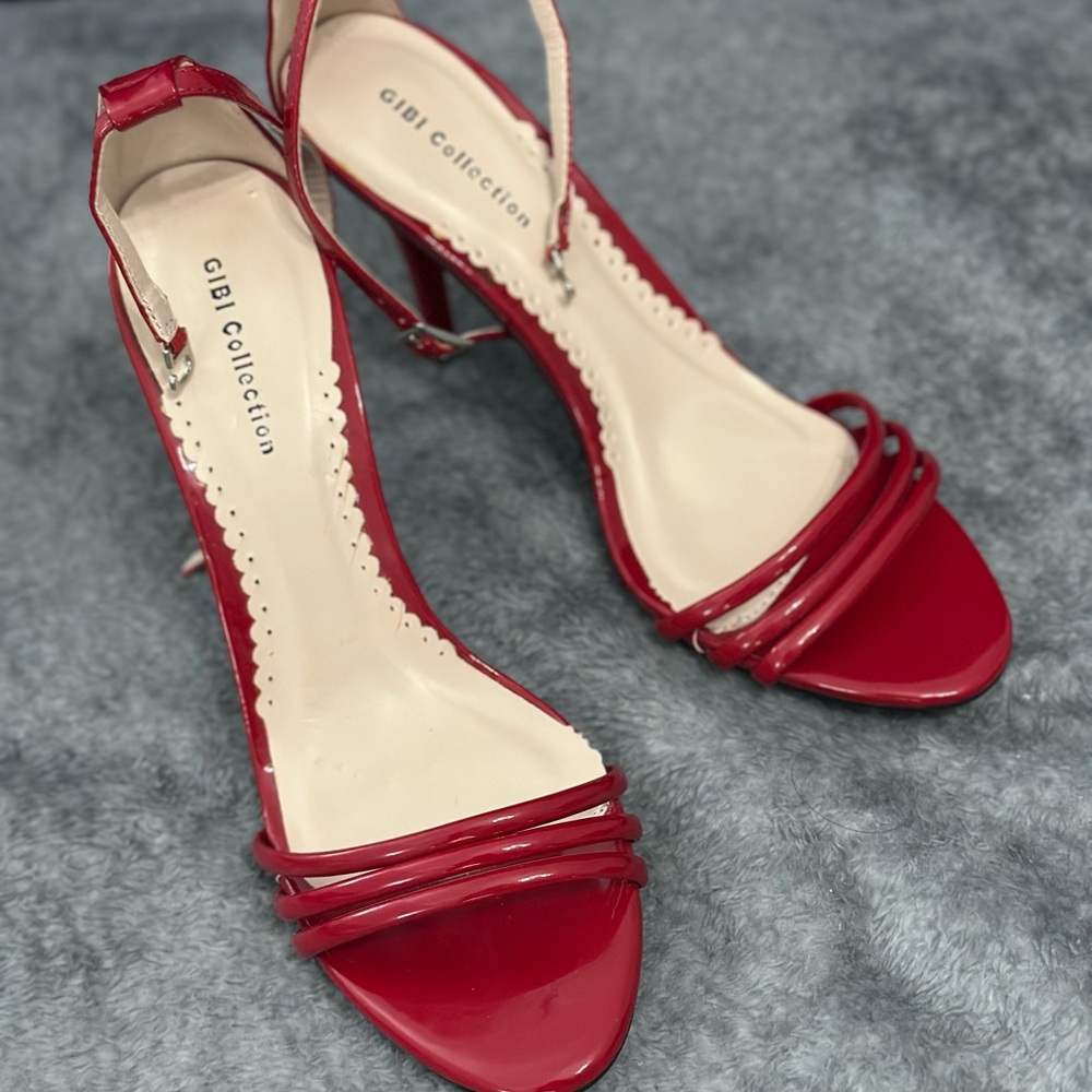 Gibi Collection Red Strappy Heels